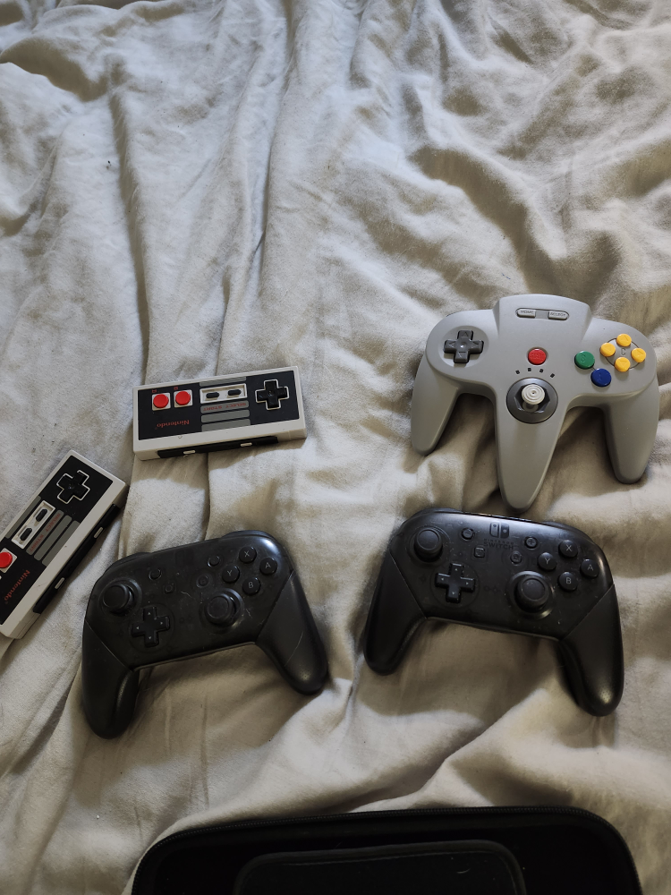 nintendo switch 6 games 2 pro con 2 nes con cases n64 con - photo 4