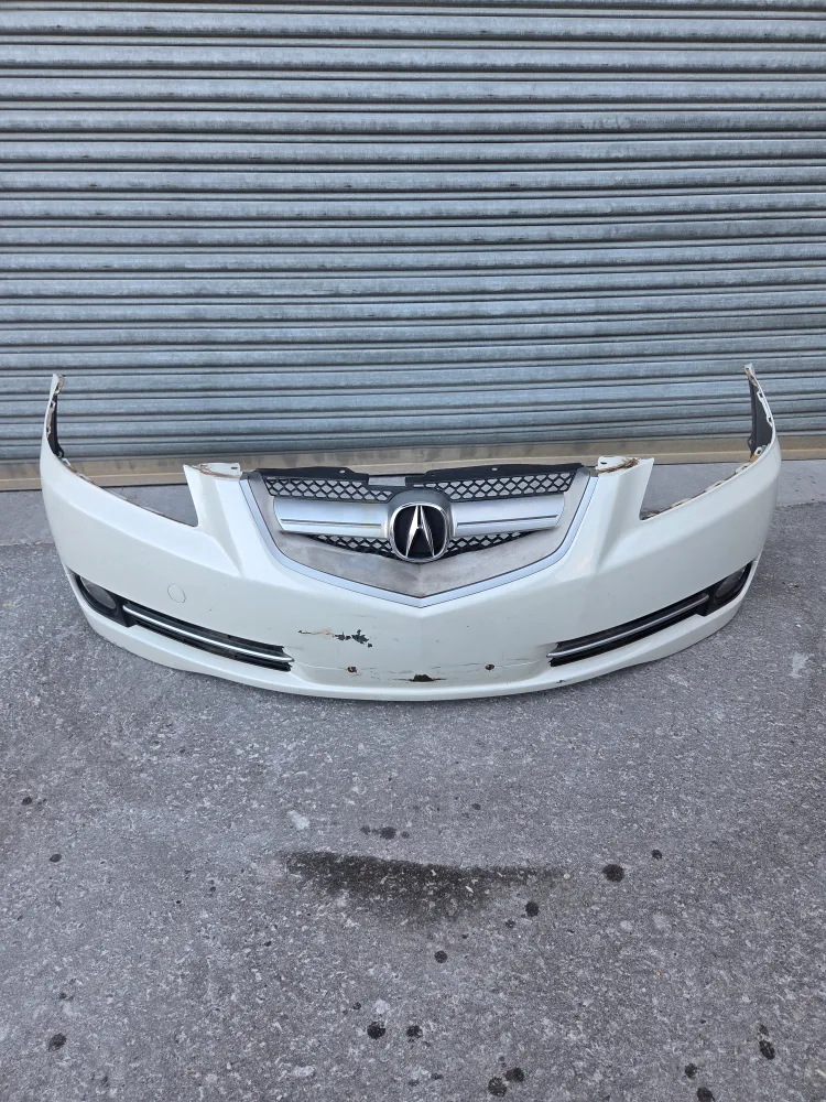 2007 Acura TL Front Bumper with grill Clean - White