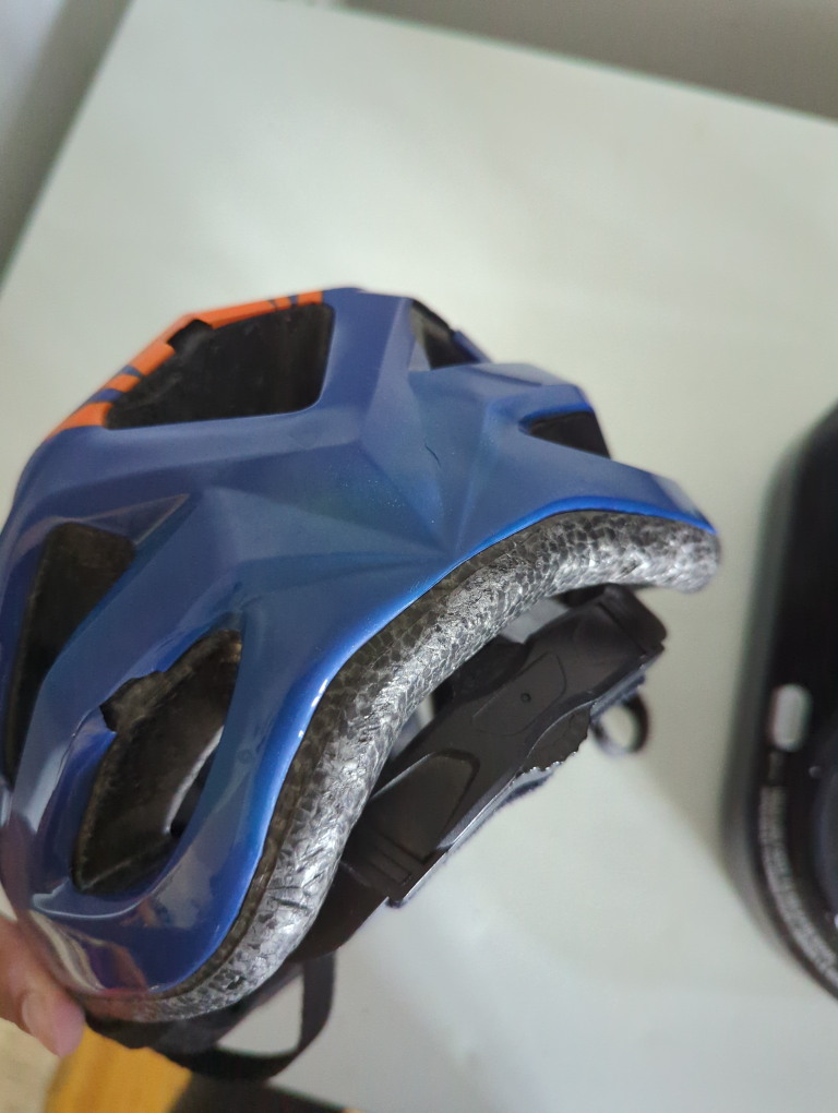 Blue and Orange Kids' adjustable size Bike Helmet - photo 2