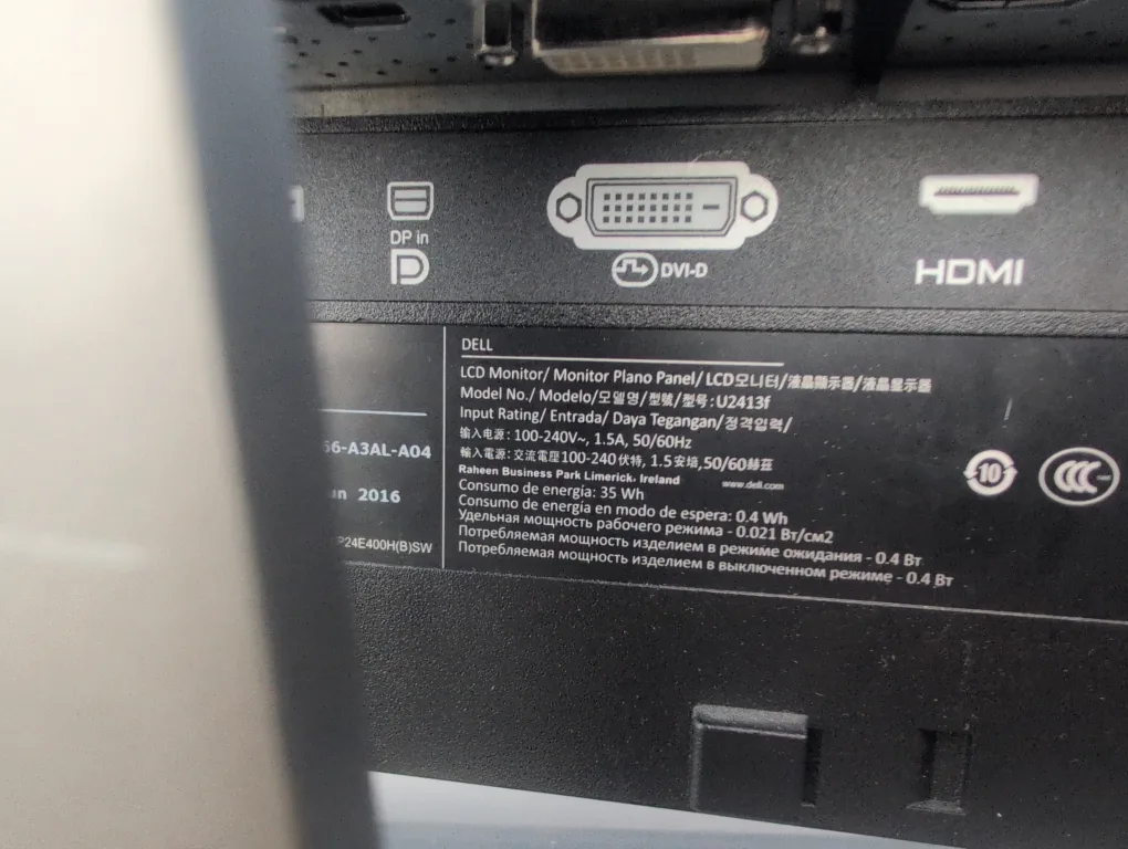 Dell U2413f LCD Monitor image indicator(3)