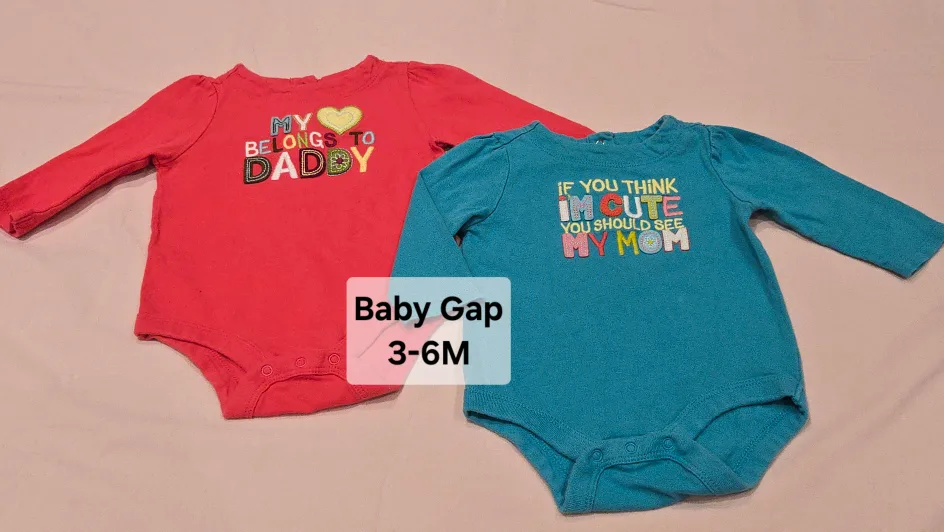 Baby Gap 3-6 Months Bodysuits - Set of 2 thumbnail