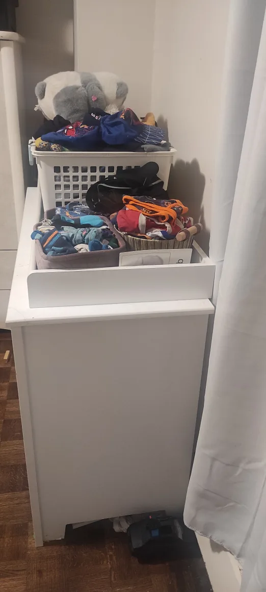 White Dresser with Changing Table Top image indicator(3)