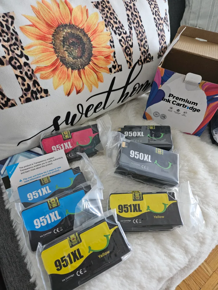 HP 950XL Black & 951 Yellow Ink Cartridges image indicator(6)