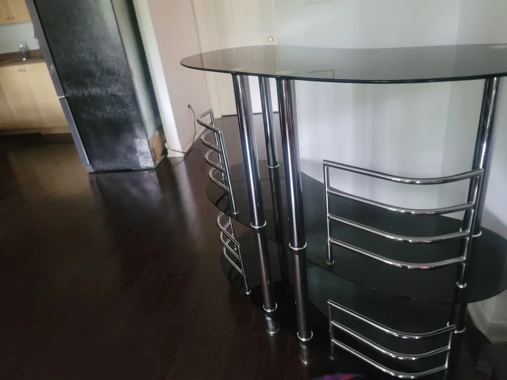 Black Glass Bar Table image indicator(3)