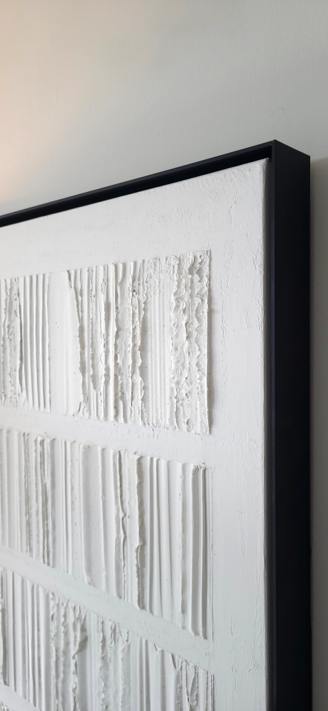 Large Framed Textured Painting - photo 3