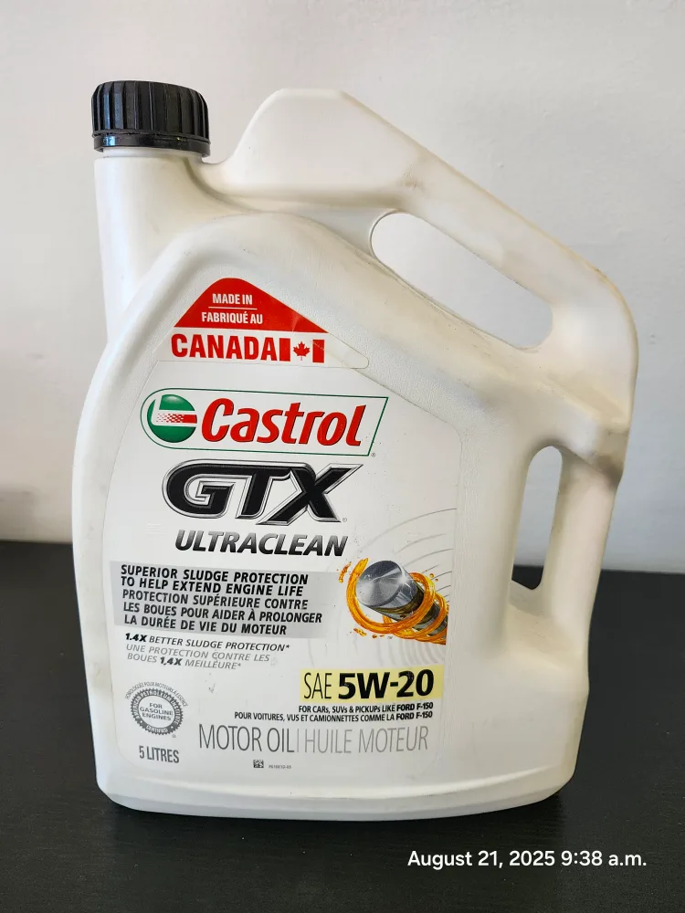 Castrol GTX Ultraclean 5W-20 Motor Oil - 5 Litres thumbnail