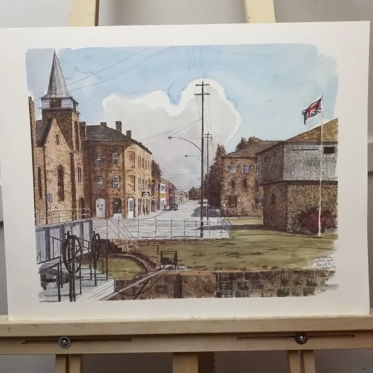 Ben Babelowsky Rideau Canal Watercolor Print image indicator(3)