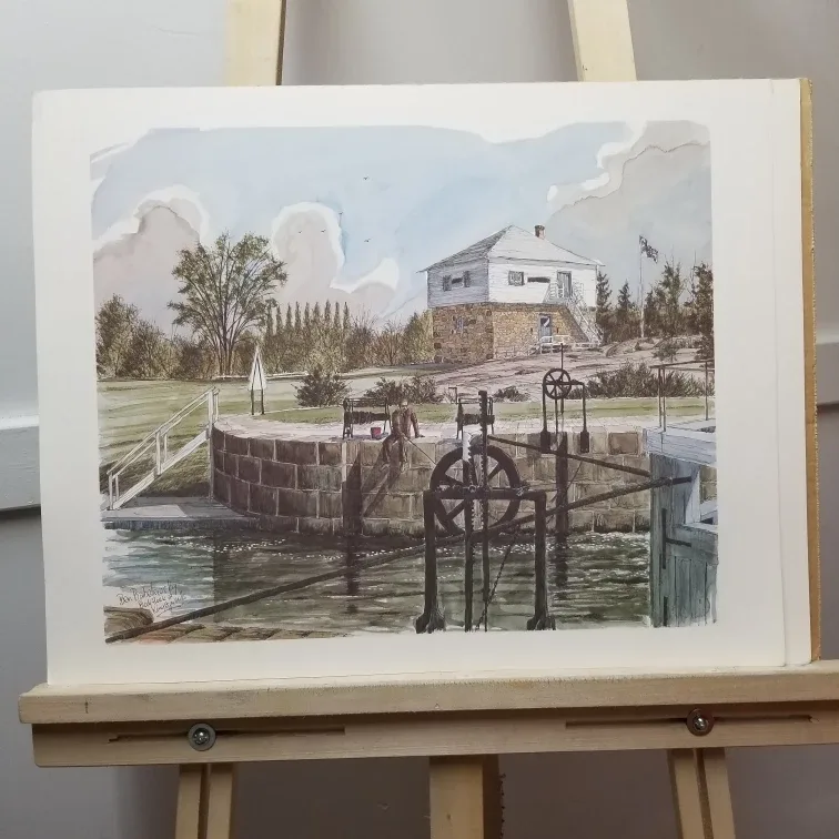 Ben Babelowsky Rideau Canal Watercolor Print image indicator(9)