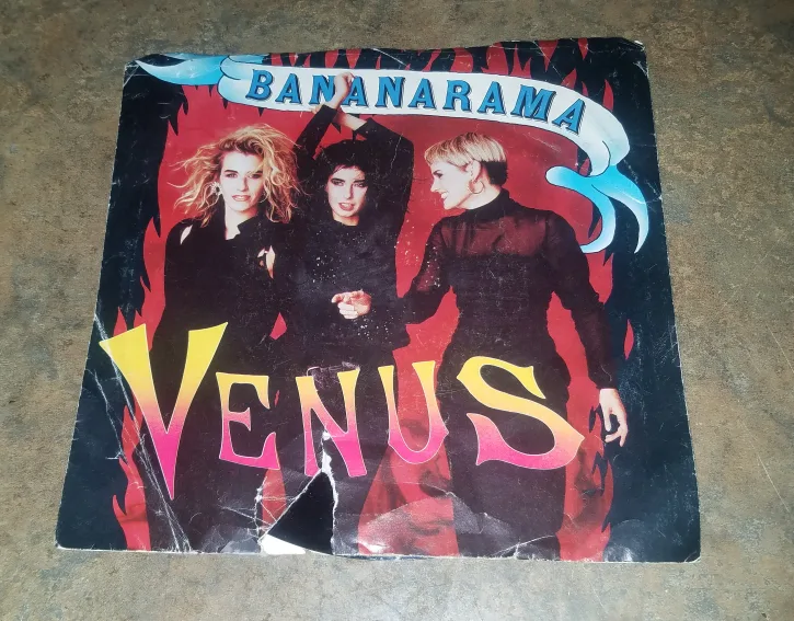 Bananarama Venus 45 RPM Single w Picture Sleeve London Records thumbnail