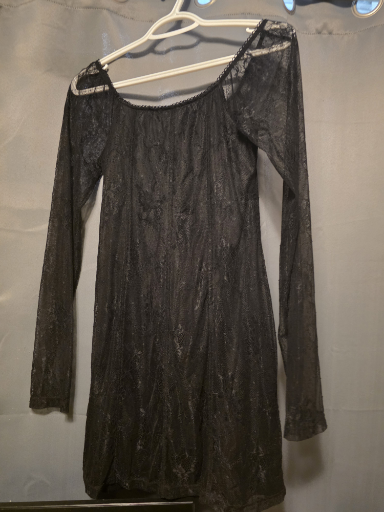 Ardene Black Lace Mini Dress - photo 2