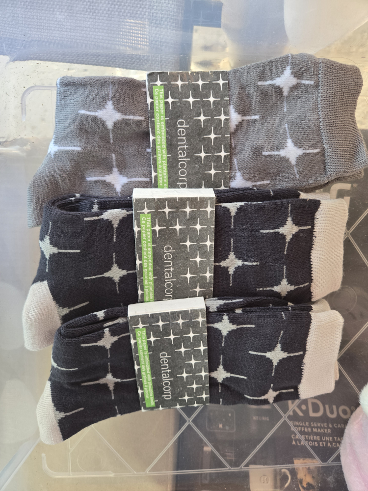 Dentalcorp Socks - Grey & Black