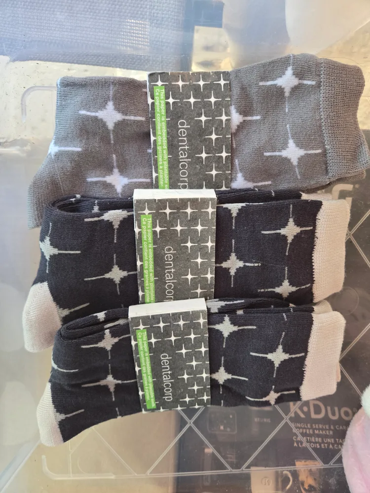 Dentalcorp Socks - Grey & Black thumbnail