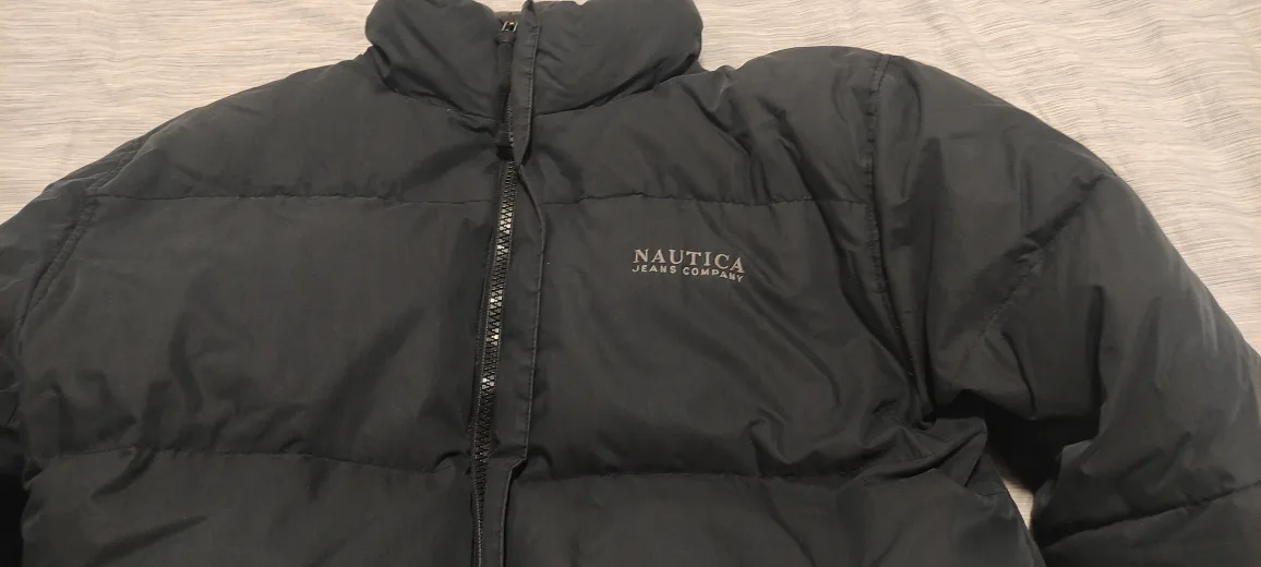 Nautica Jeans Co. Black Puffer Jacket - Size L thumbnail