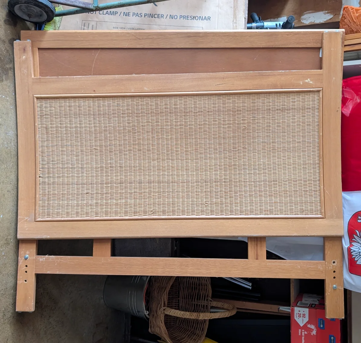 PIER 1 IMPORTS Headboard & Footboards set Double/Full size bed image indicator(2)