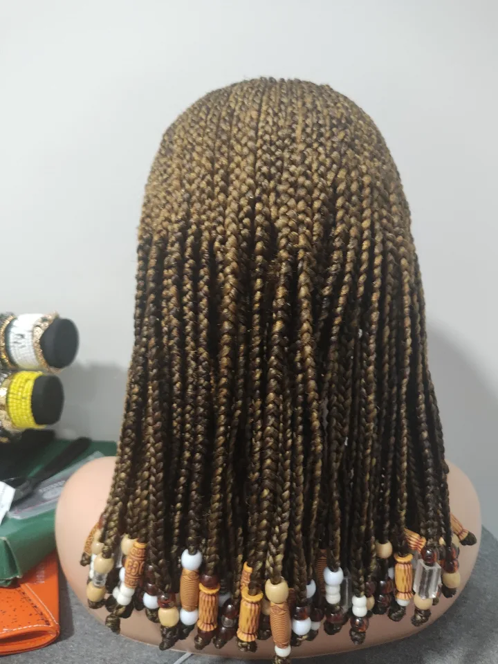 Braided wig with beads image indicator(9)