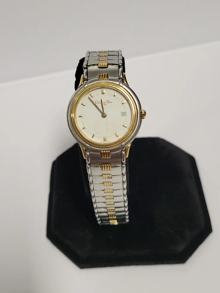Vintage Christian Dior Two tone watch image indicator(6)