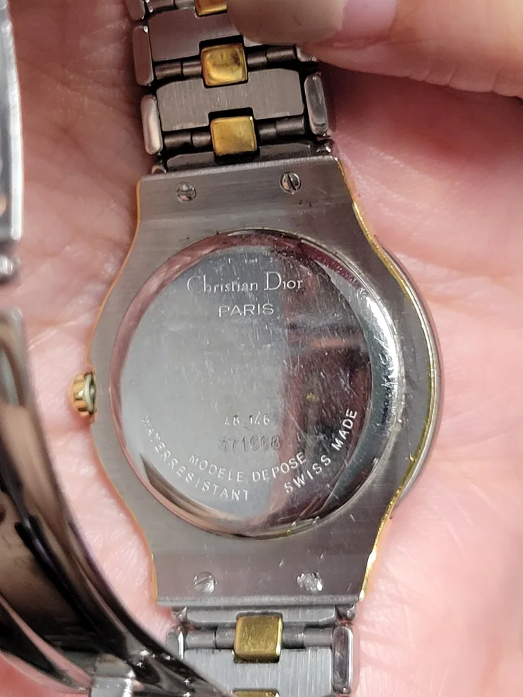 Vintage Christian Dior Two tone watch image indicator(9)