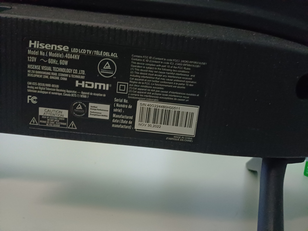 Hisense TV 40 inch 2024 - photo 2