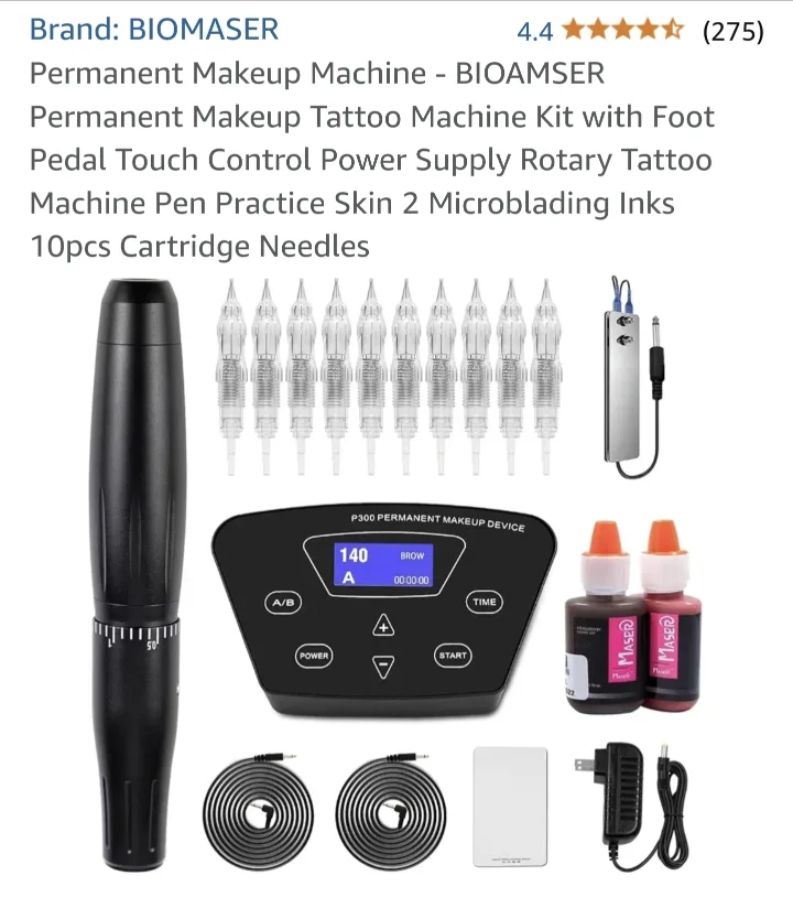 BIOMASER Permanent Makeup Tattoo Machine Kit thumbnail