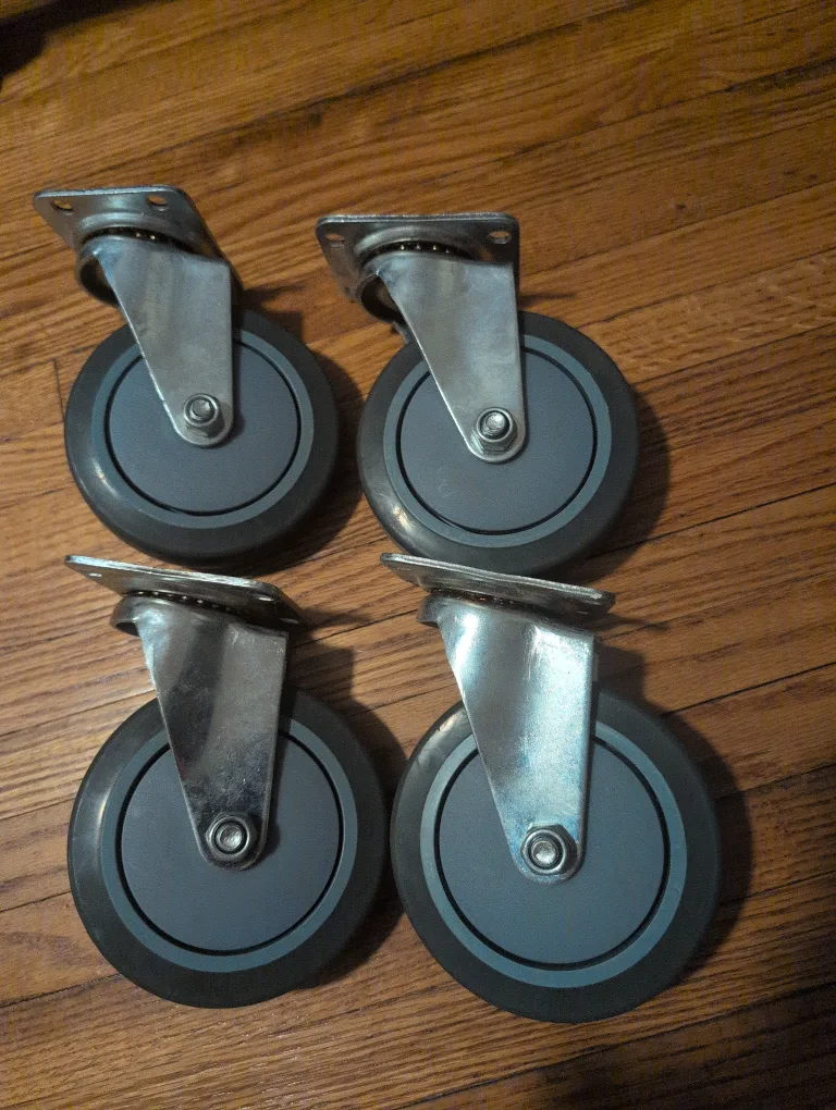 Waxman 5" Swivel Grey Wheels - Set of 4 thumbnail