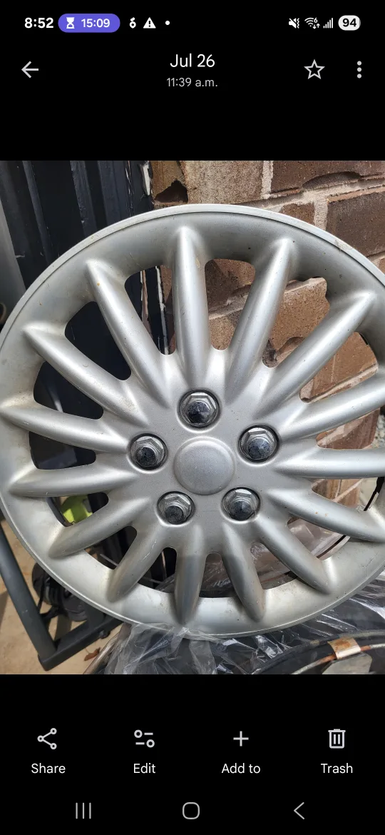 Silver Wheel Cover 2012 Honda civic image indicator(2)