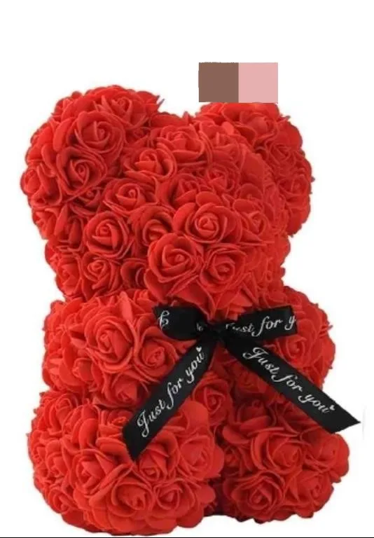 Rose Bear - Red Rose Teddy Bear