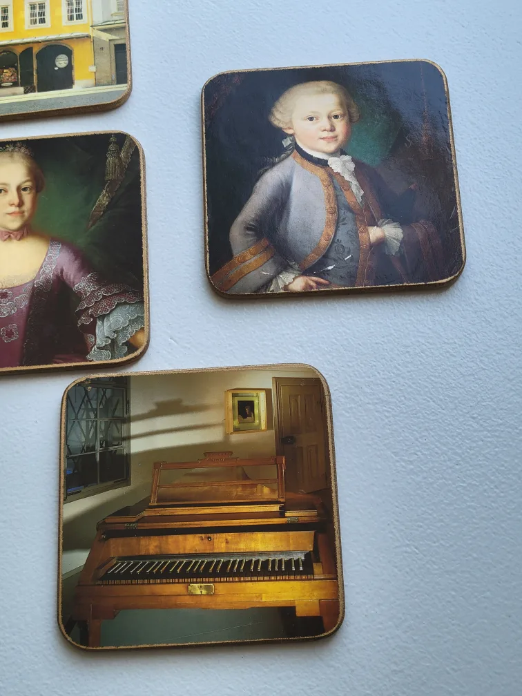 Mozart themed cork coasters! image indicator(4)