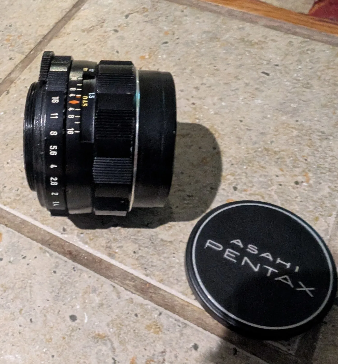 Asahi Pentax SL Film Camera  & Takumar 50mm Lens & Mini Tripod image indicator(8)