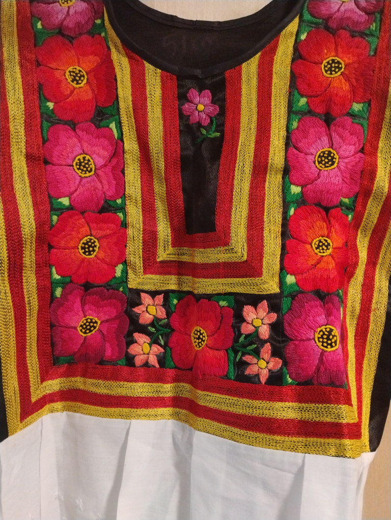 Floral Embroidered Blouse - Red, Yellow, White - photo 4