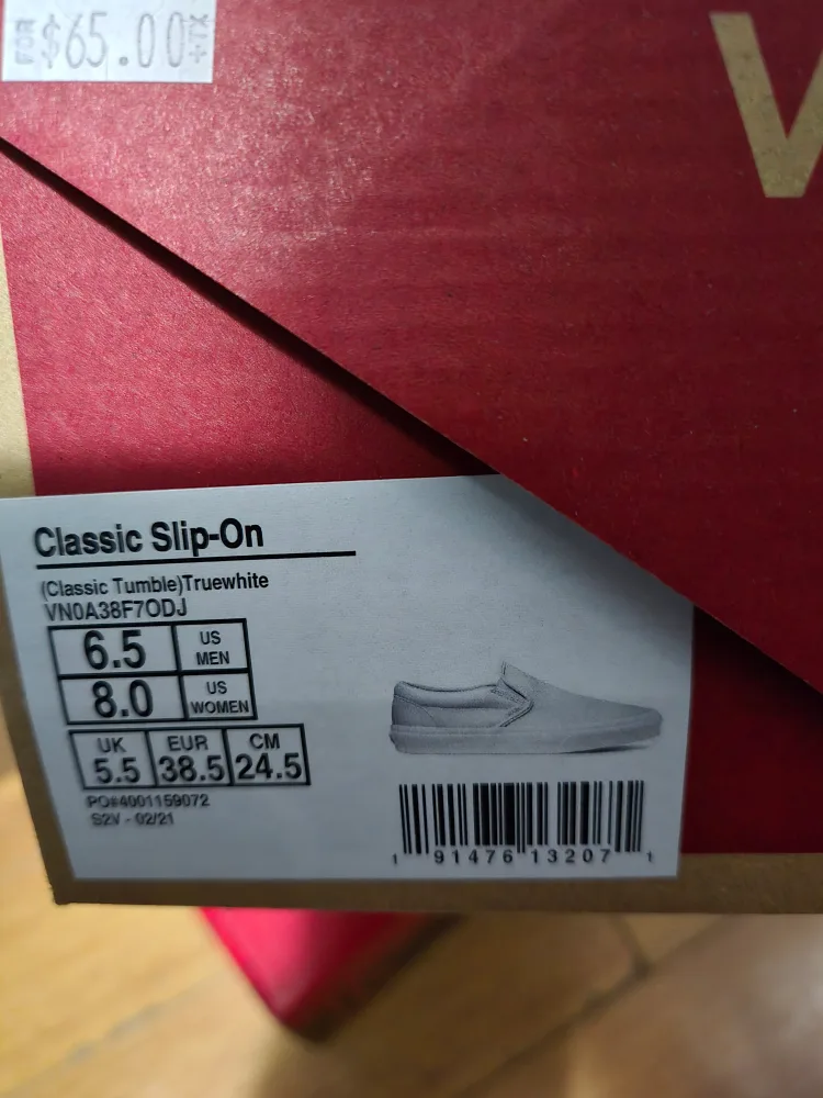 Vans classic slip ons all white leather image indicator(2)