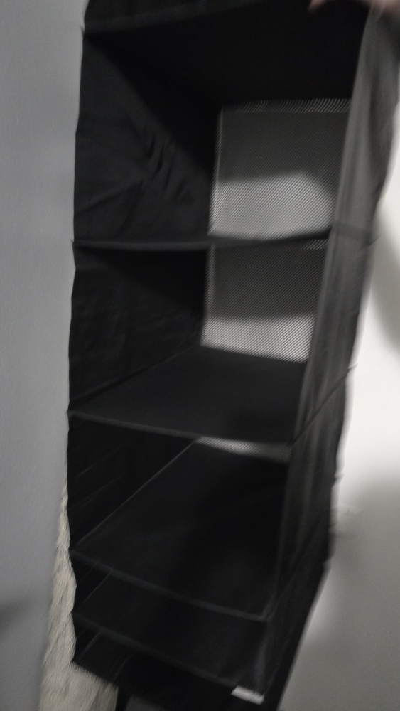 Black Hanging Closet Organizer - Like New!