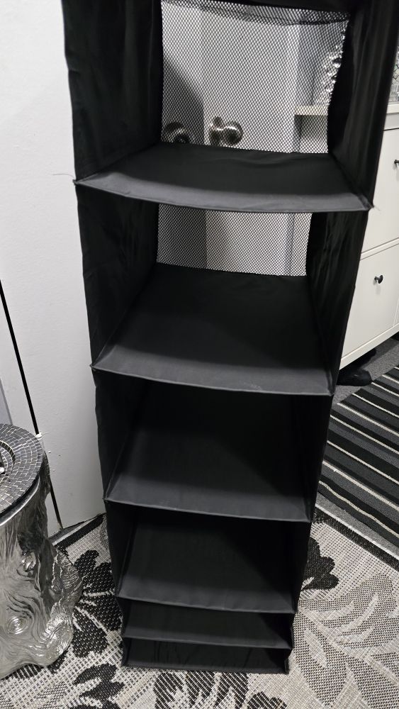 Black Hanging Closet Organizer - Like New! - photo 4
