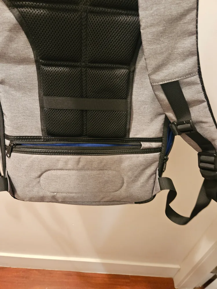 Anti-Theft Grey Backpack image indicator(3)