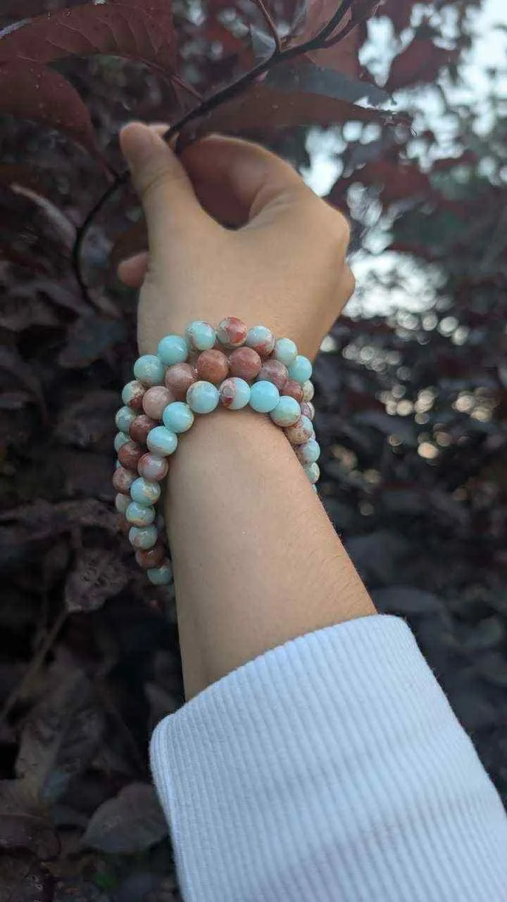 Real stone bracelets, set of 3, NEW image indicator(4)