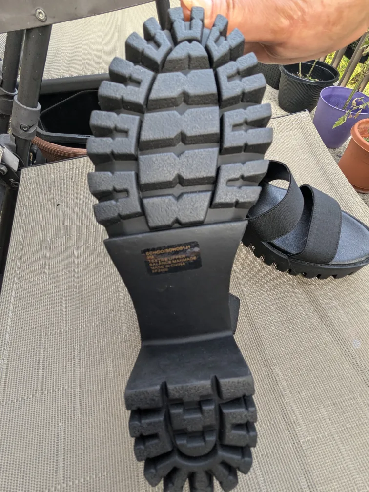 Madden Girl Black Platform Sandals image indicator(3)