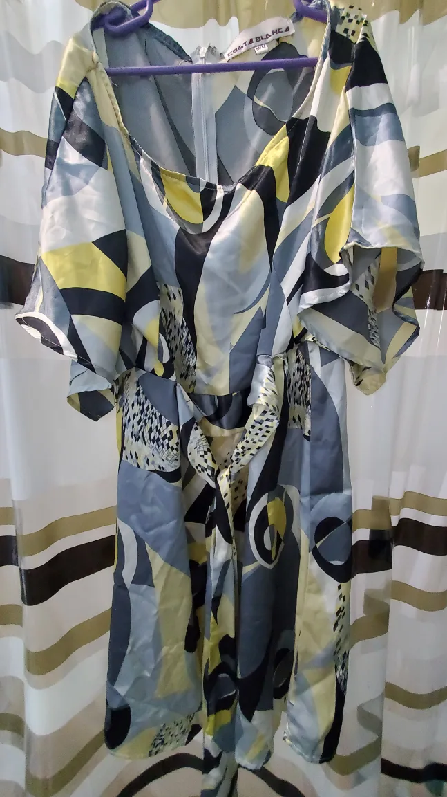 Costa Blanca yellow midi dress image indicator(2)