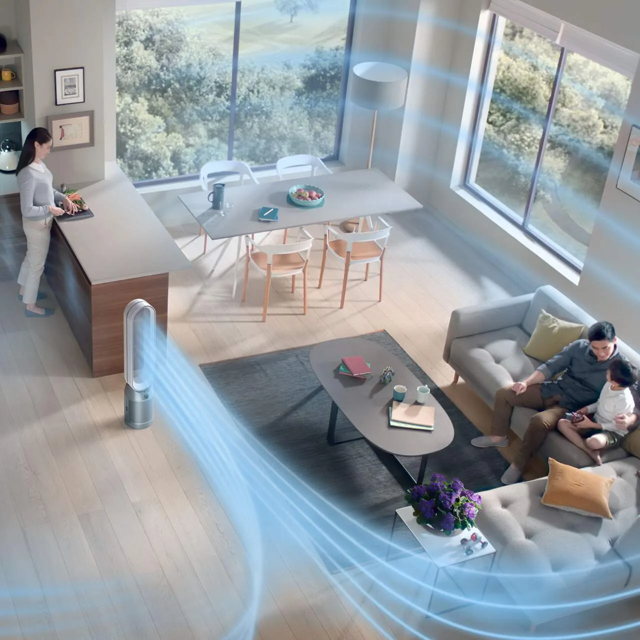 *NEW* Dyson Purifier Cool TP07 Air Purifier & Fan HEPA White image indicator(5)