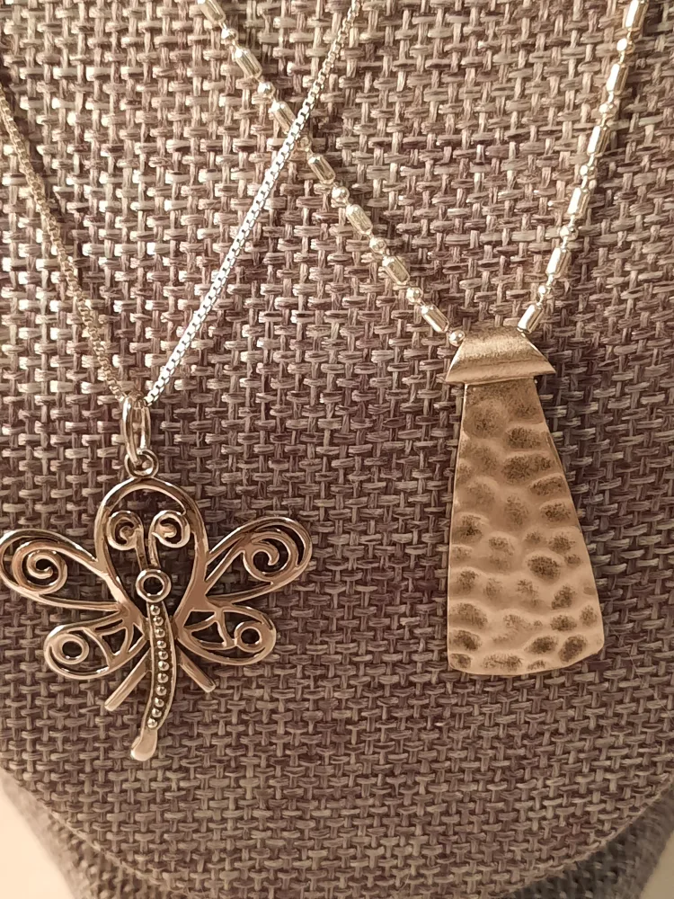 Two Sterling Silver Pendantsone is Silpada image indicator(9)