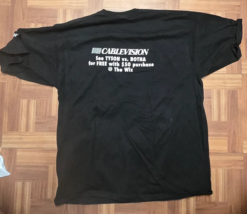 Fruit of the Loom Tyson vs Botha Black XL T-Shirt image indicator(2)