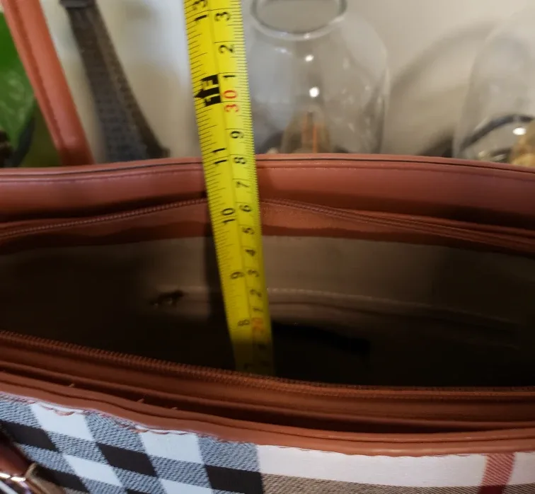 Plaid Tote Bag image indicator(4)