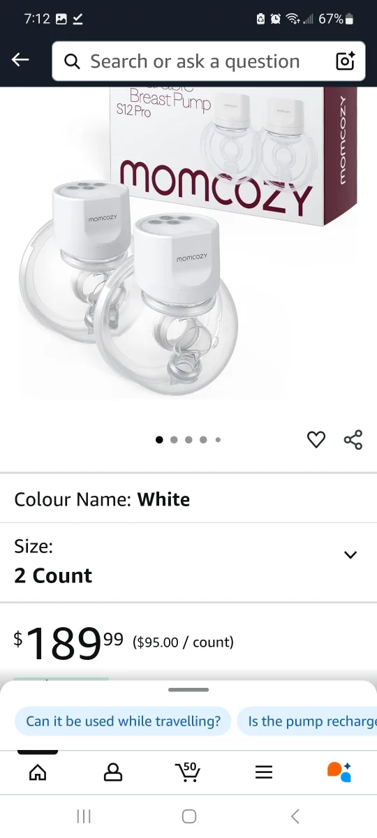 Momcozy S12 Pro Wearable Breast 2 Pump - image indicator(3)