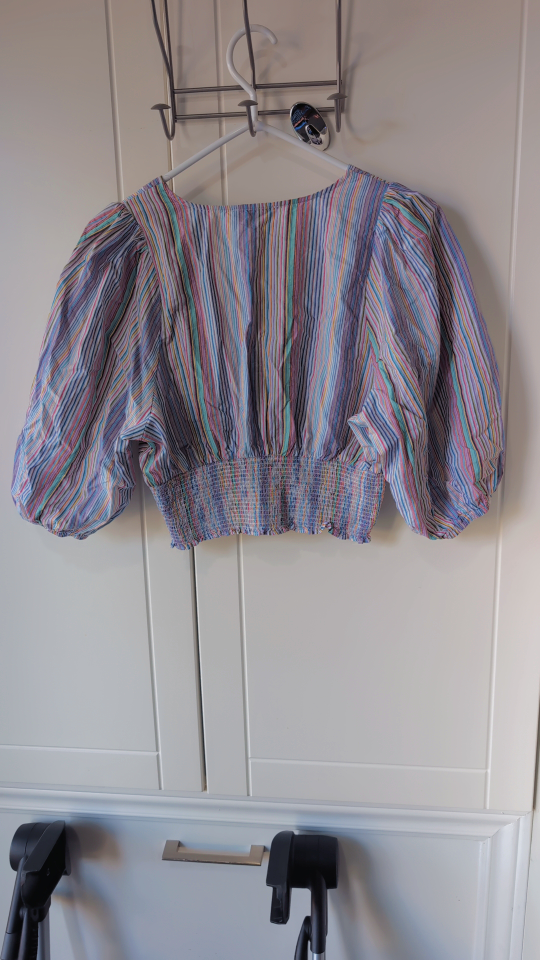 Suzy Shier Striped Crop Top - Size Small - photo 2