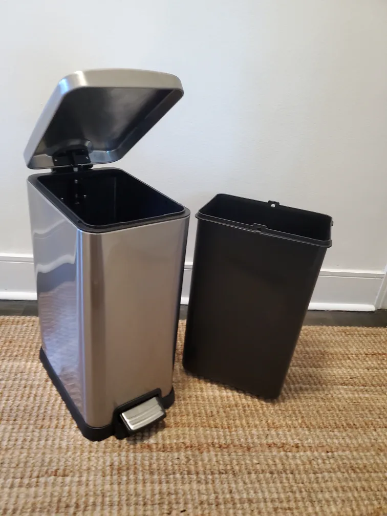 Stainless Steel Step Garbage Can, 15L image indicator(2)