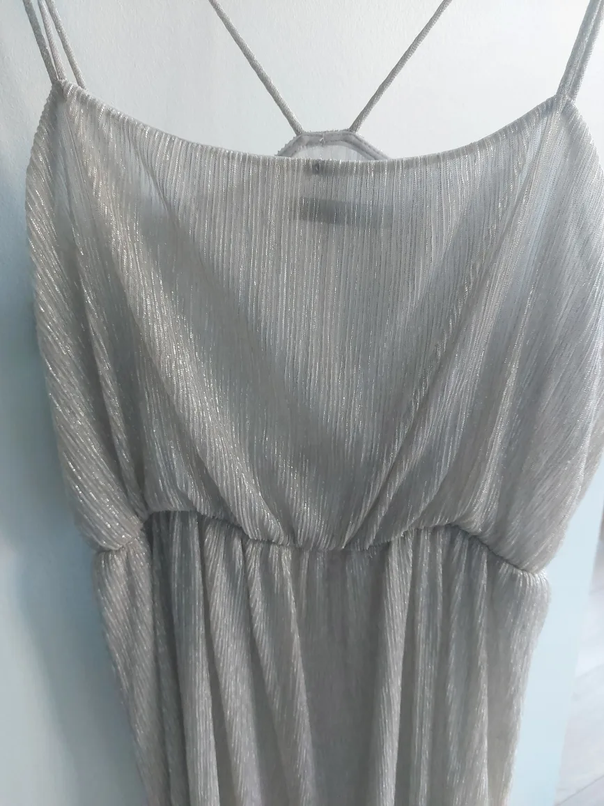 Last chance-Silver Zara Dress - Size L image indicator(2)