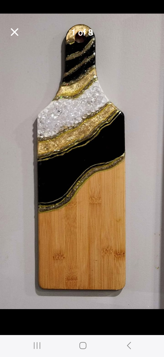 Handmade Resin Art Charcuterie Board
