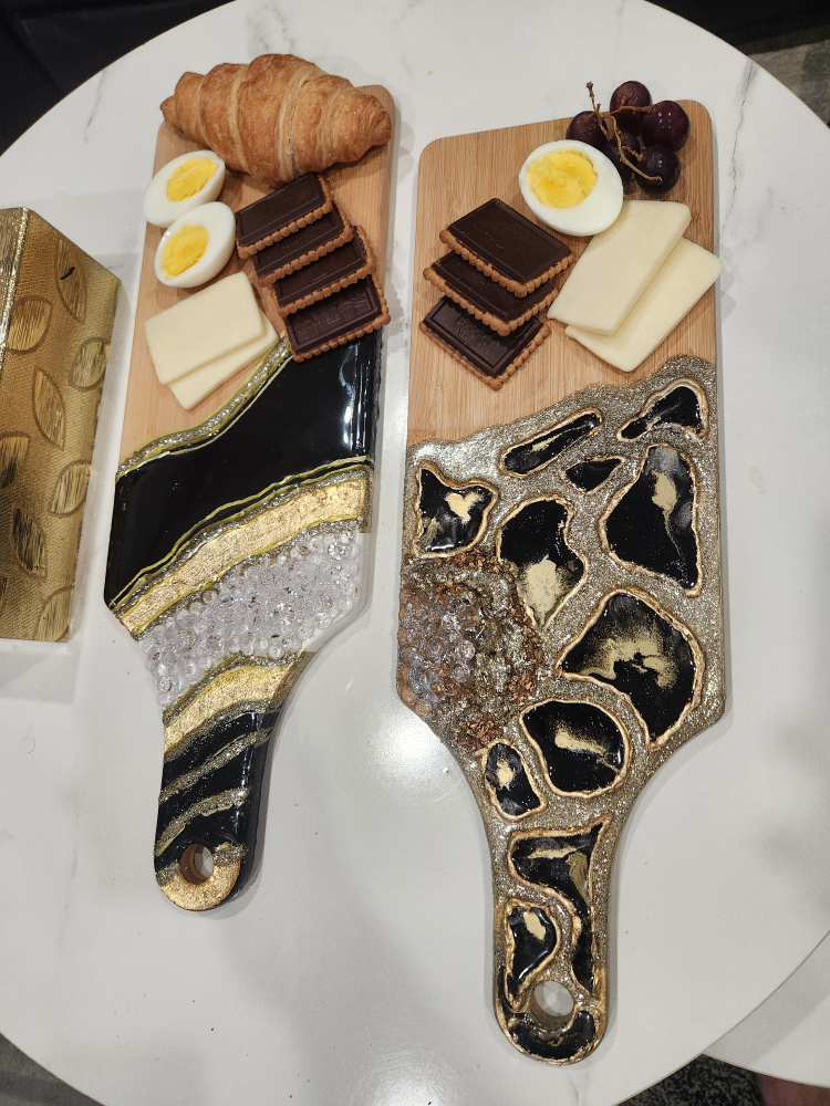 Handmade Resin Art Charcuterie Board - photo 4