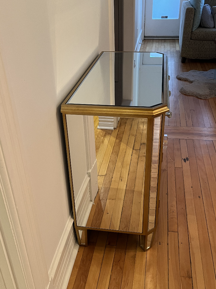 Gold mirror cabinet - photo 3