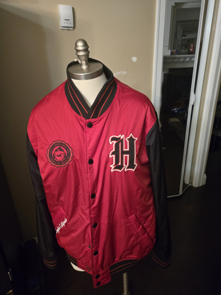 Hollister Red & Black Varsity Jacket
