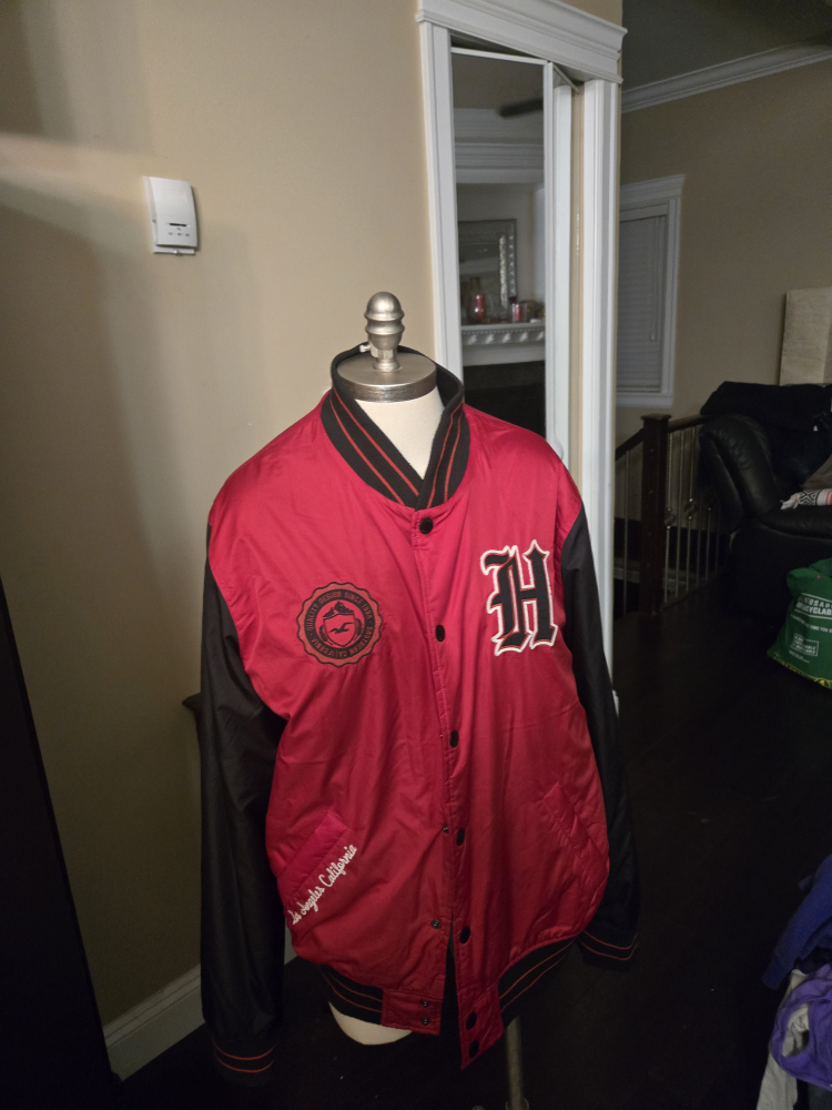 Hollister Red & Black Varsity Jacket - photo 2