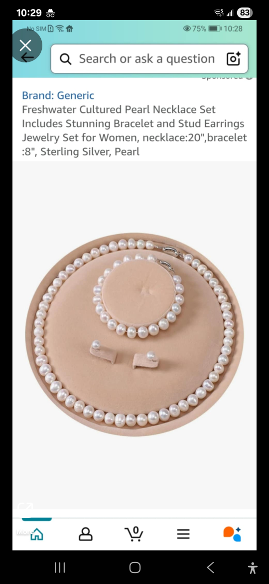 Freshwater Cultured Pearl Necklace Set - New - photo 2